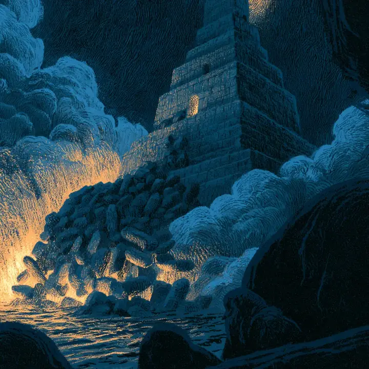 8 août 1303. La terre tremble. La tour s'écroule presque entièrement.